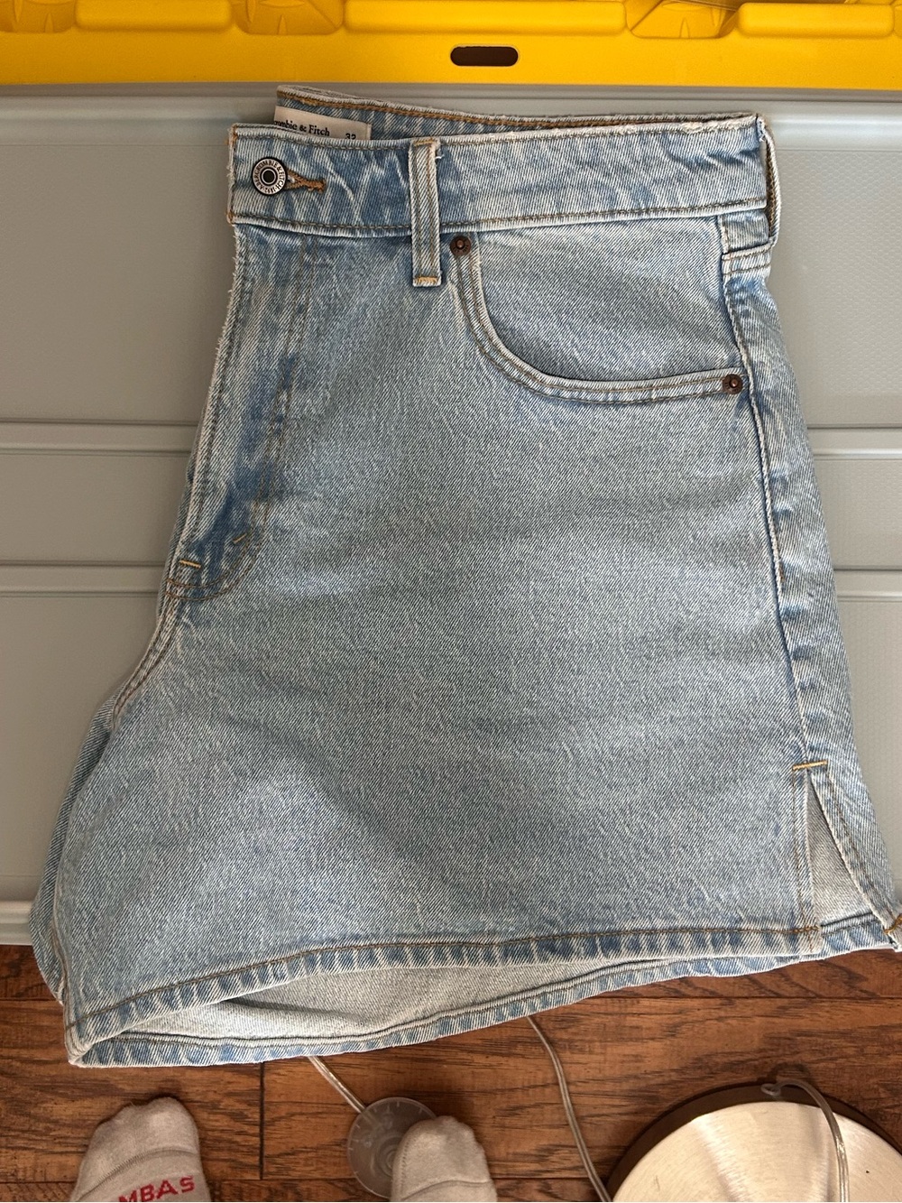 A&F The Dad Short High Rise Curve Love Jean Short